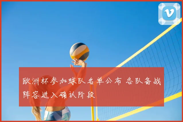 欧洲杯参加球队名单公布 各队备战阵容进入确认阶段