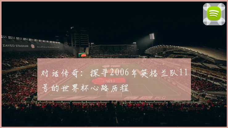 对话传奇：探寻2006年英格兰队11号的世界杯心路历程