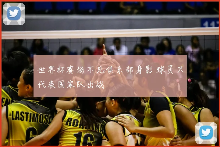 世界杯赛场不见俱乐部身影 球员只代表国家队出战