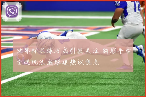 世界杯买球方式引发关注 购彩平台合规玩法成球迷热议焦点